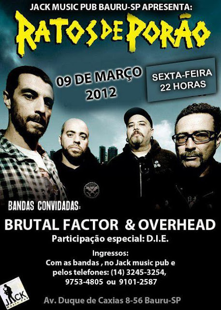 Review Exclusivo: Ratos de Porão (Bauru, 9 de março de 2012)