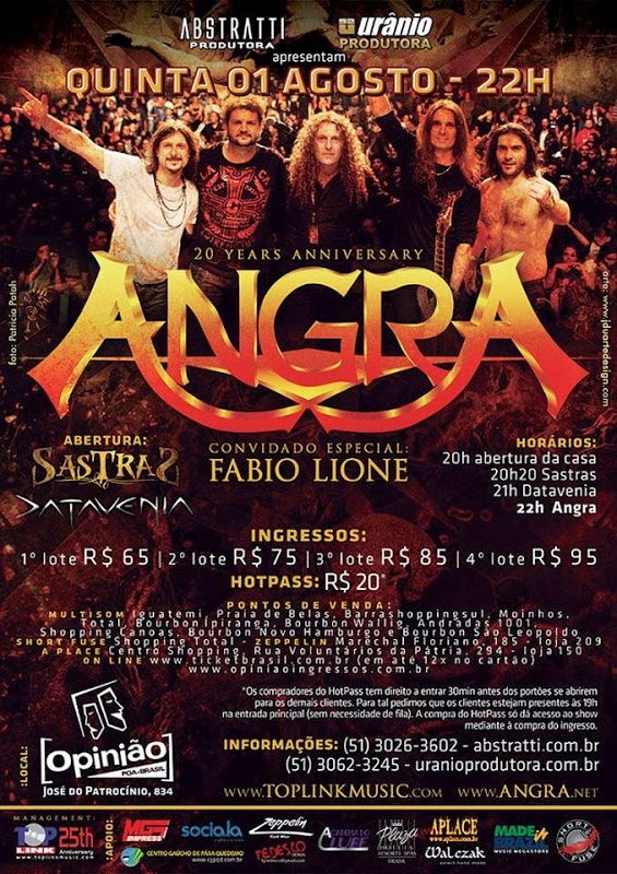Dez Anos de Angra em Porto Alegre