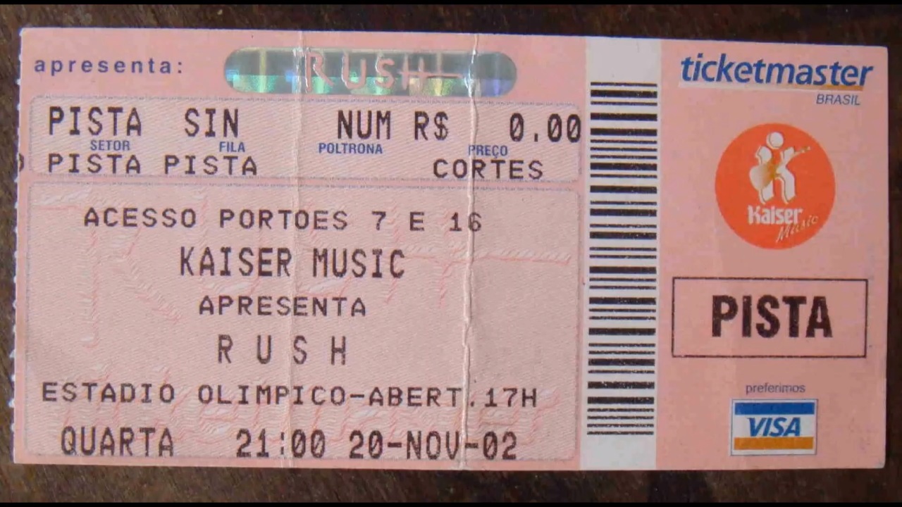 Datas Especiais: 20 Anos do Rush Em Porto Alegre